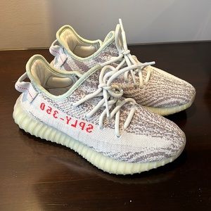 Yeezy Boost 350 V2 Gray White Red Sneakers